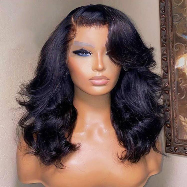 🔥Final 3 Hours: 70%OFF🔥 Density Side Part Glueless LayerCut Wig 6x8 Lace Closure Wig Body Wave Pre Cut Pre Bleached Ready Go Wigs